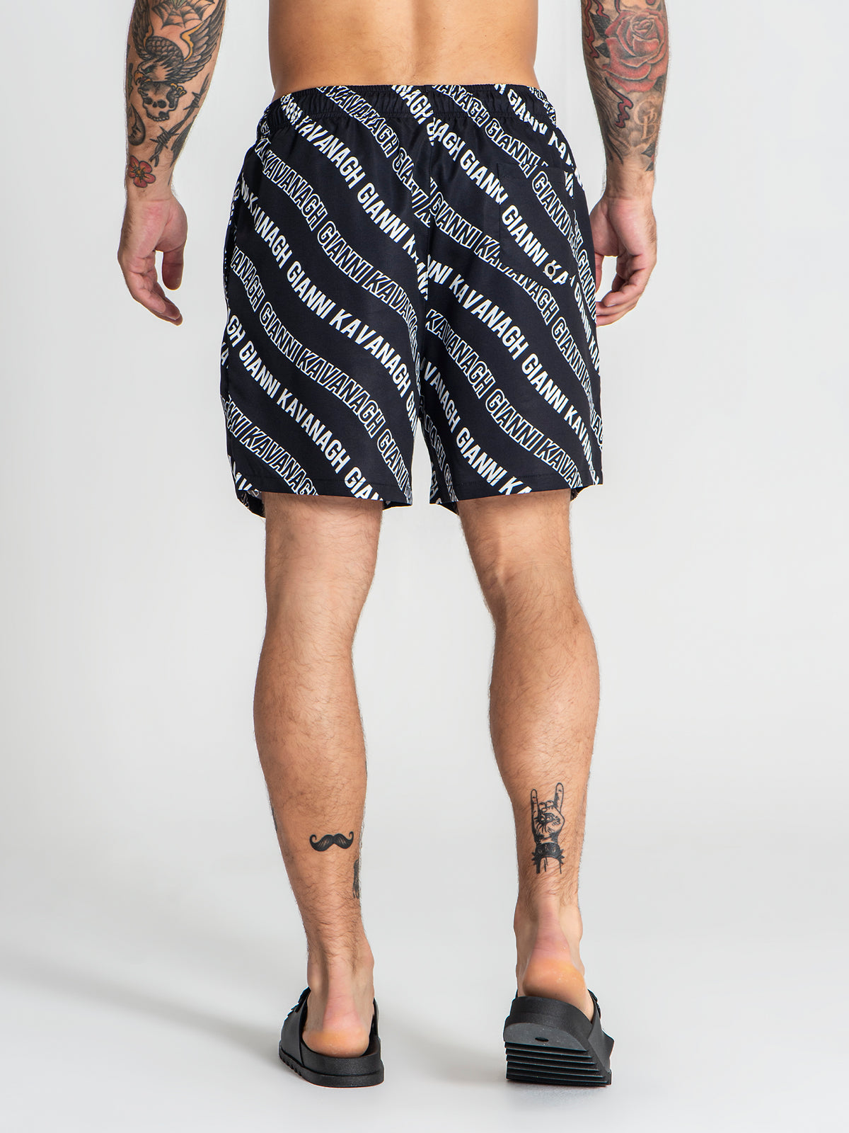 swimshorts / Black Wavy Swimshorts